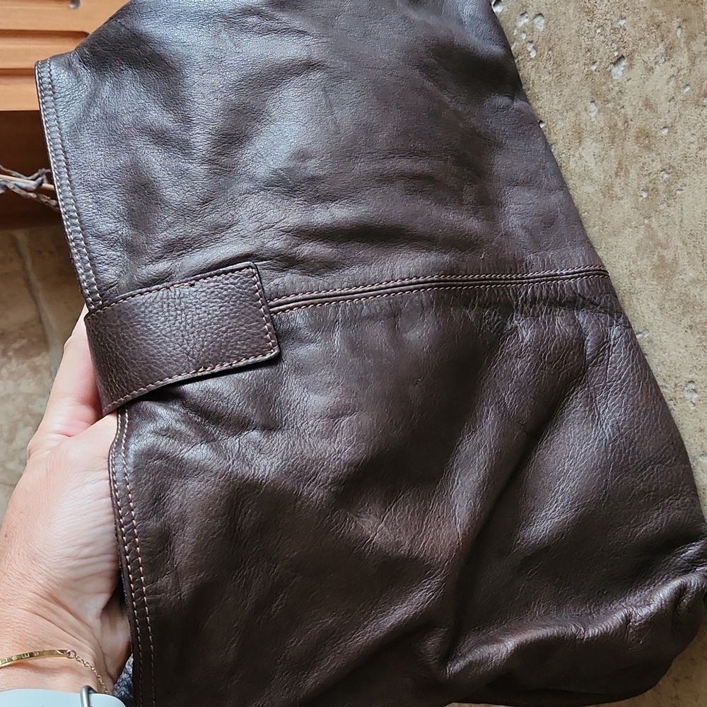 Sundance Made In Italy Brown Leather Shoulder Bag - Picture 7 of 12